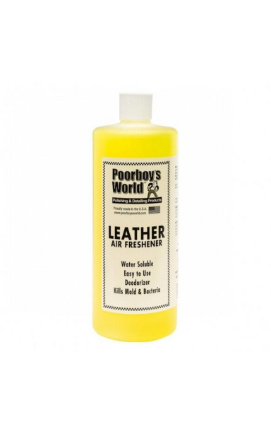 Poorboy's World Air Freshener Leather - Oro gaiviklis 946ml Poorboy's World Air Freshener Leather - Oro gaiviklis 946ml