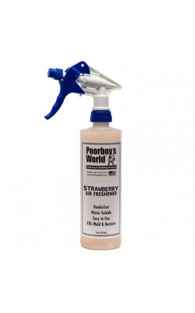 Poorboy's World Air Freshener Strawberry - Oro gaiviklis 473ml Poorboy's World Air Freshener Strawberry - Oro gaiviklis 473ml