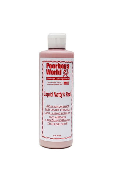 Poorboy's World Natty's Liquid Carnauba Wax Red skystas vaškas Poorboy's World Natty's Liquid Carnauba Wax Red skystas vaškas