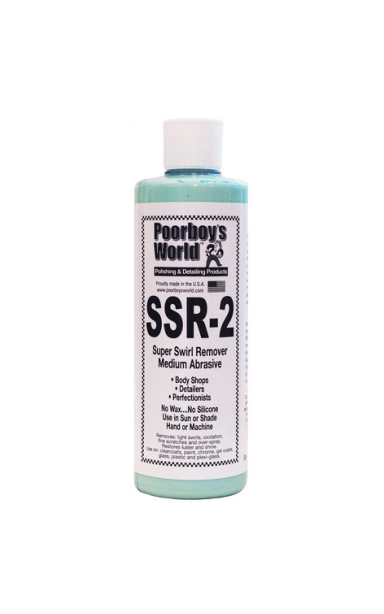 Poorboy's World SSR 2 Medium Abrasive Swirl Remover - Poliravimo pasta Poorboy's World SSR 2 Medium Abrasive Swirl Remover - Poliravimo pasta