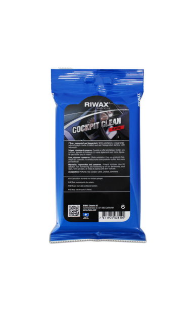 Riwax Cockpit Clean Classic Wipes – salono valymo servetėlės