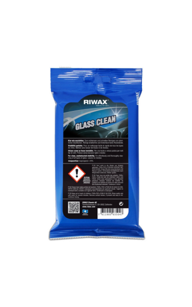 Riwax Glass Clean Wipes – langų valymo servetėlės Riwax Glass Clean Wipes – langų valymo servetėlės