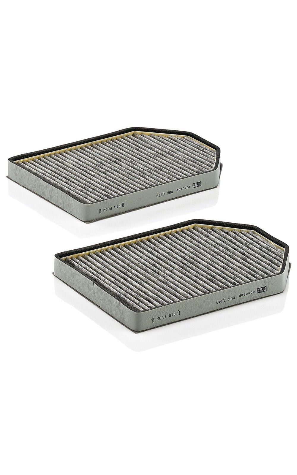 Salono filtro komplektas su aktyvinta anglimi MANN-FILTER Salono filtro komplektas su aktyvinta anglimi MANN-FILTER