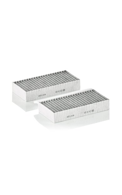 Salono filtro komplektas su aktyvinta anglimi MANN-FILTER Salono filtro komplektas su aktyvinta anglimi MANN-FILTER