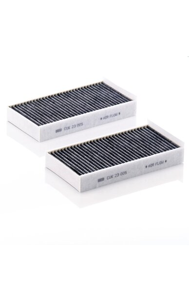 Salono filtro komplektas su aktyvinta anglimi MANN-FILTER Salono filtro komplektas su aktyvinta anglimi MANN-FILTER
