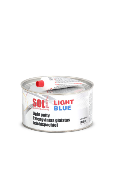 SOLL LIGHT BLUE universalus palengvintas poliesterinis glaistas 1 L
