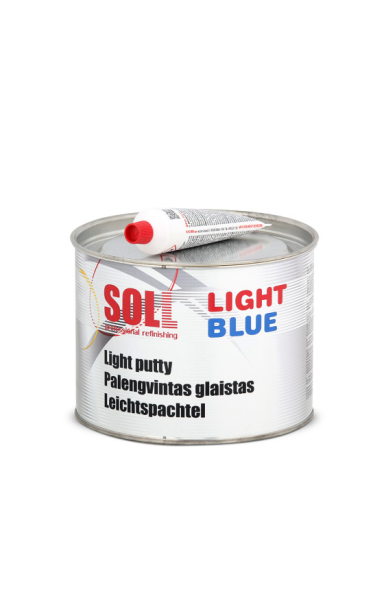 SOLL LIGHT BLUE universalus palengvintas poliesterinis glaistas 1,5 L
