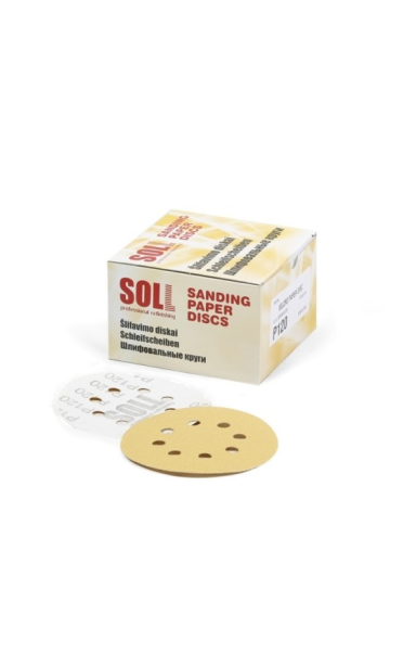 SOLL šlifavimo diskai Ø125 mm, 8 skylių