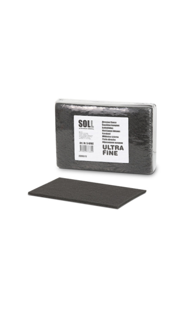 SOLL ULTRA FINE pilka šiaušimo kempinė paviršių matinimui 152 × 229 mm