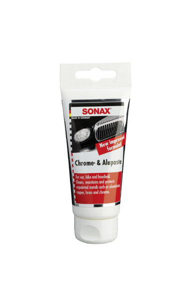 SONAX Chromuotų ir aliumininių paviršių valymo pasta 75ml SONAX Chromuotų ir aliumininių paviršių valymo pasta 75ml