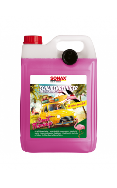 SONAX vasarinis langų apiplovimo skystis "Sweet Flamingo" 5L