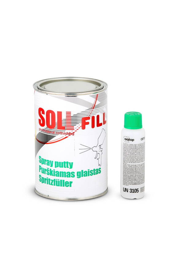 SOLL FILL purškiamas poliesterinis glaistas 1 kg – šviesiai pilkas SOLL FILL purškiamas poliesterinis glaistas 1 kg – šviesiai pilkas
