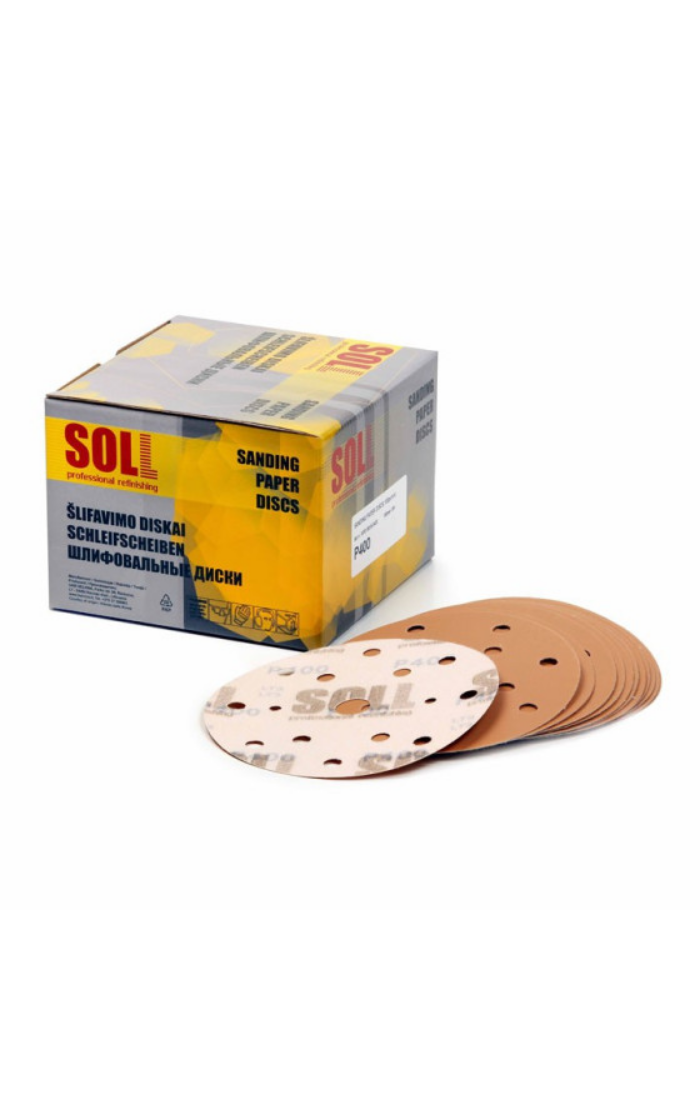 SOLL šlifavimo diskai Ø150 mm, 15 skylių