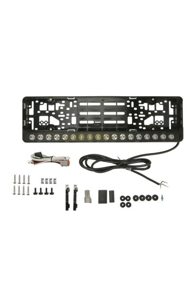 Strands Nuuk E-Line Black LED Bar 20" – papildomas LED žibintas su numerio laikikliu Strands Nuuk E-Line Black LED Bar 20" – papildomas LED žibintas su numerio laikikliu