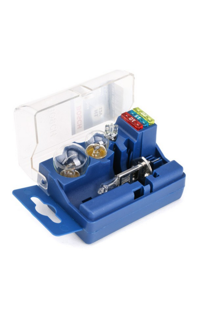 Universalus 12V avarinis lempučių ir saugiklių rinkinys „Minibox H1, P21W, R5W, T4W