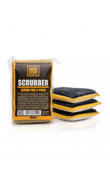 WORK STUFF Scrubber - Scrub Pad - Dvipusis šveitimo padas 3vnt